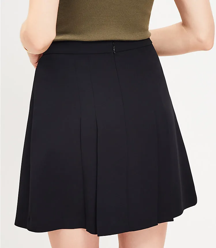 Pleated Pocket Skirt