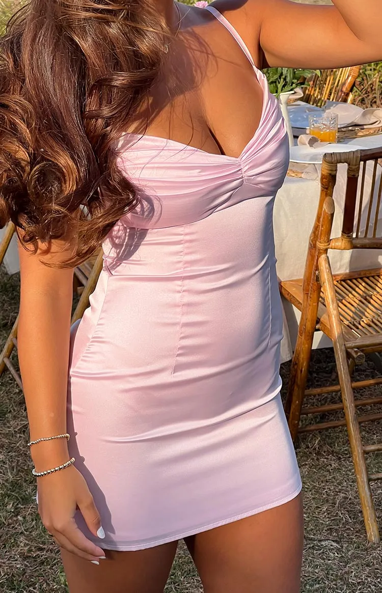 Honey Light Pink Mini Dress