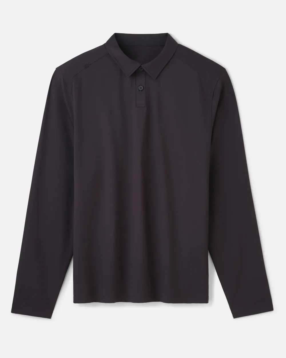 Long-Sleeve Cotton Polo Shirt For Men