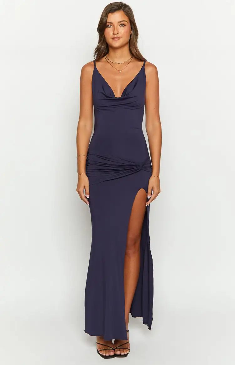 Makeo Navy Maxi Dress