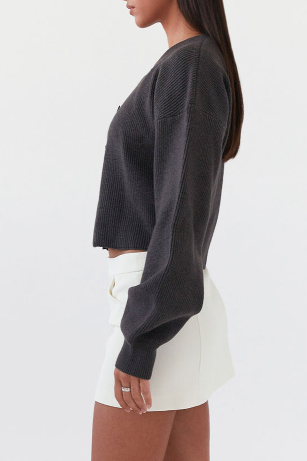 Daphne Knit Cardigan - Charcoal