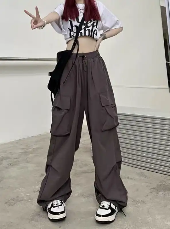 Retro Tooling Casual Pants Loose Wide-leg Pants