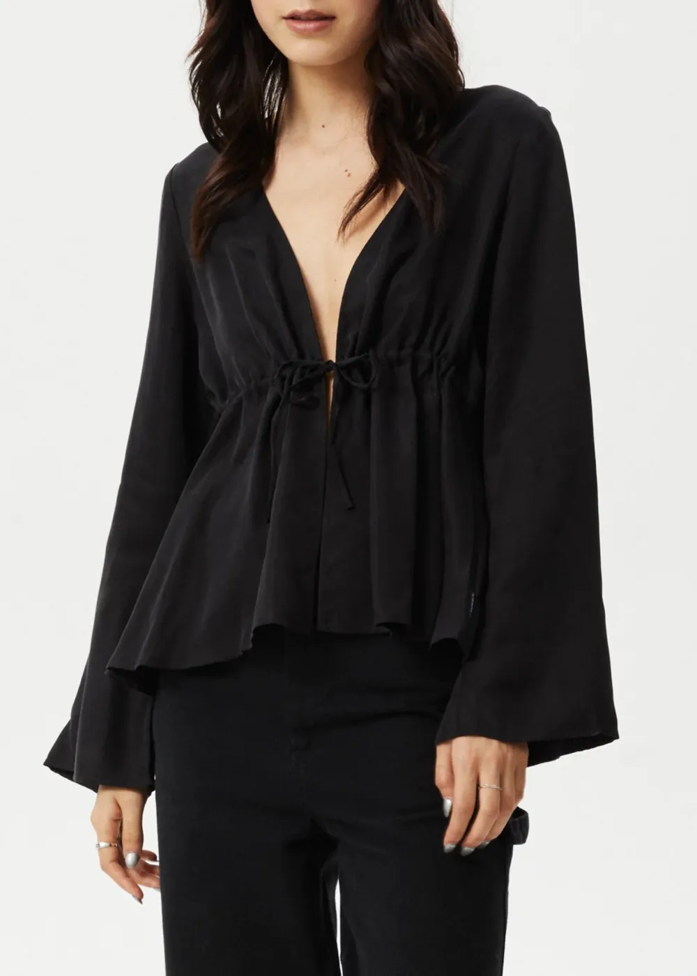 GRACE - CUPRO TIE BLOUSE