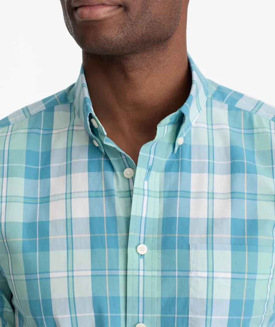 Men's Blue And White Shirt