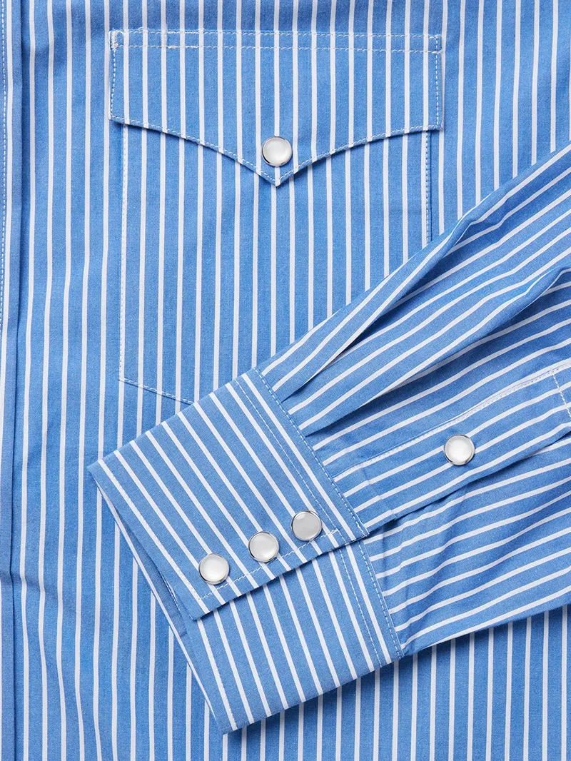 Blue Western Stripe Shirt