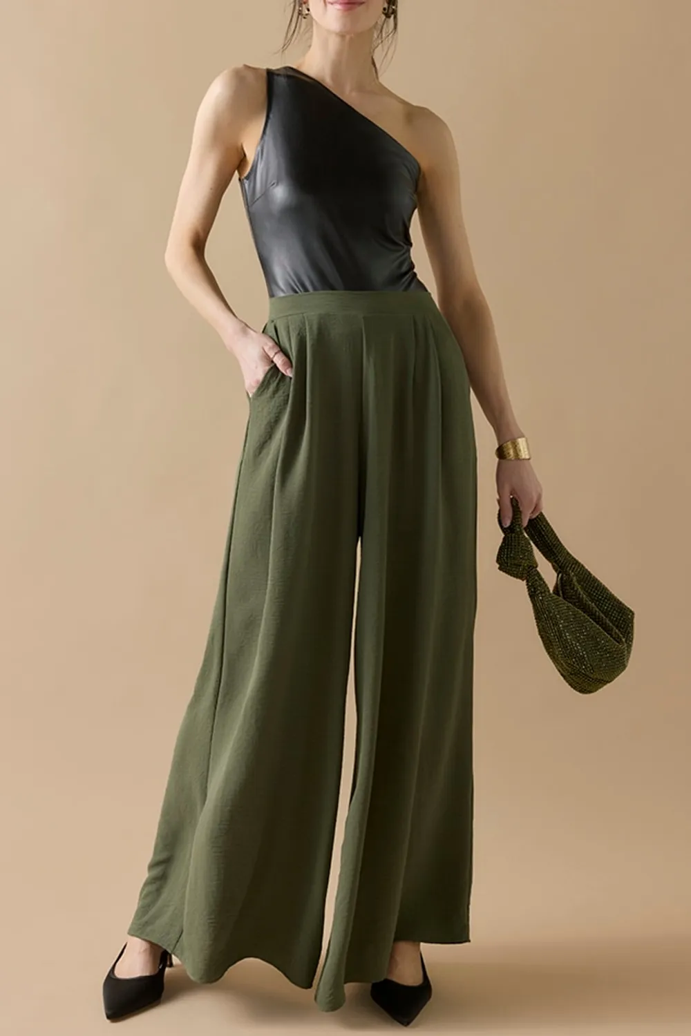 Angie Flowy Wide Leg Pants