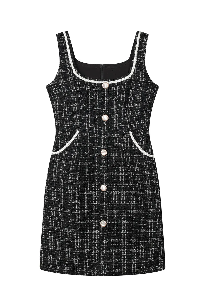 Lany Tweed Dress - Black