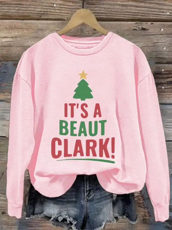 Women's It's a Beaut Clark Christmas Printed Sweatshirt