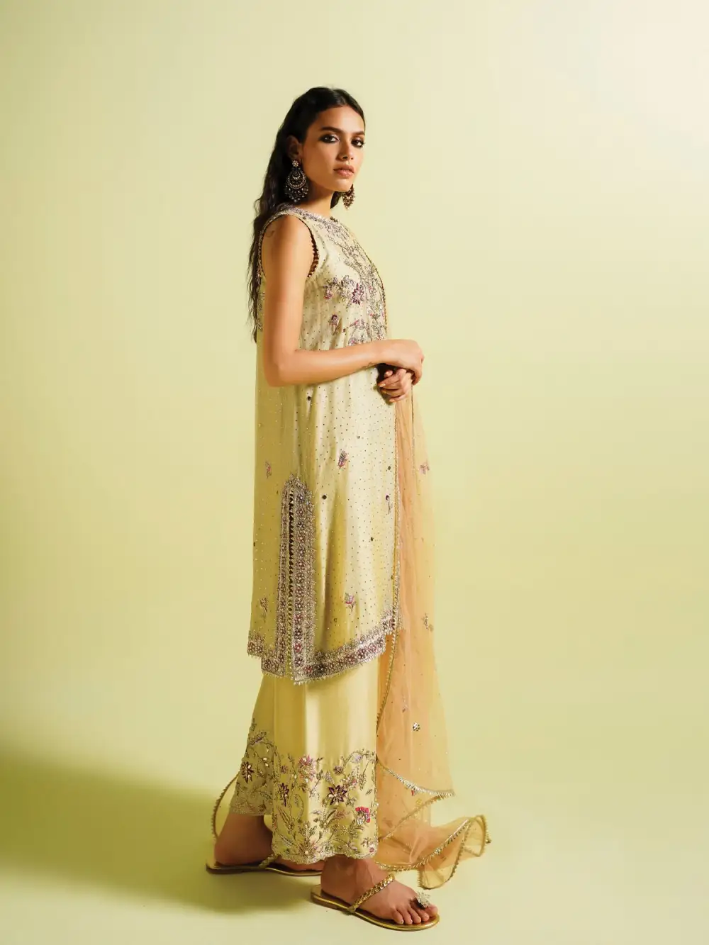 NATASHA KURTA W/ IZAAR & DUPATTA