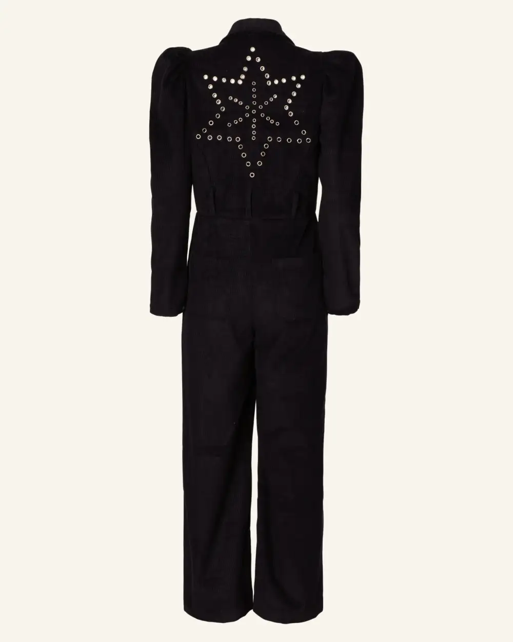 Minnie Onyx Corduroy Jumpsuit