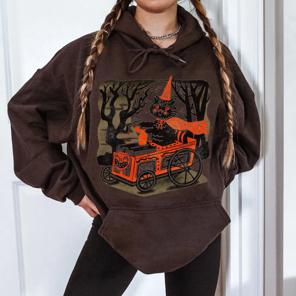 Pumpkin Cart Halloween Hoodie