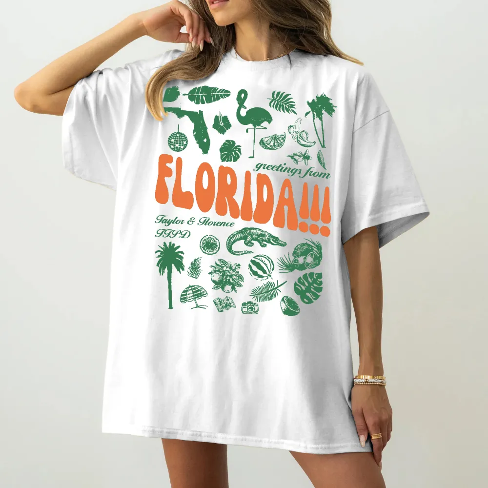 Women's Florida!!! Crew Neck Tee