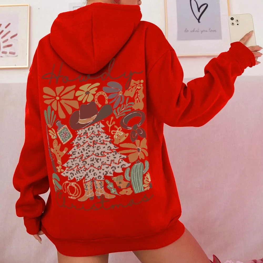 Christmas flowers Women's hoodie