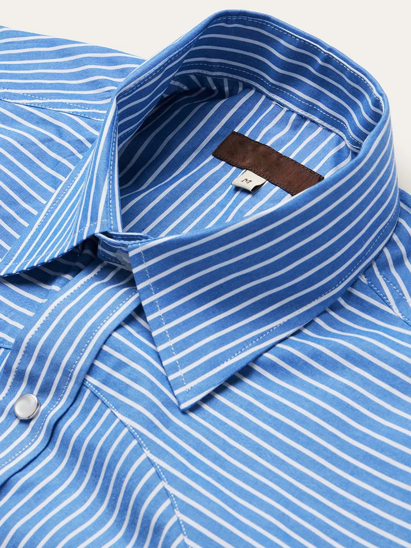 Blue Western Stripe Shirt