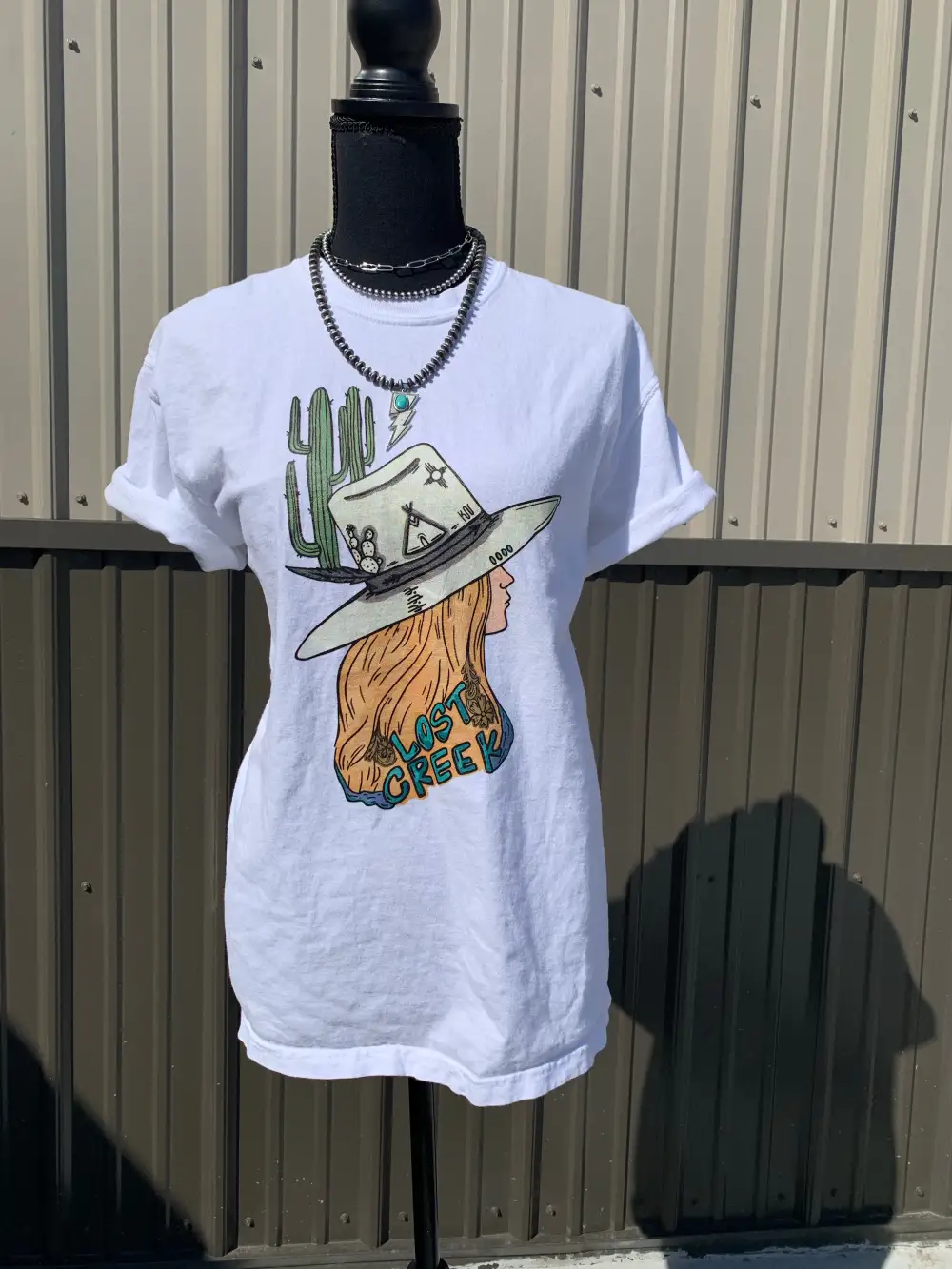 Lost Creek Logo Tee-White