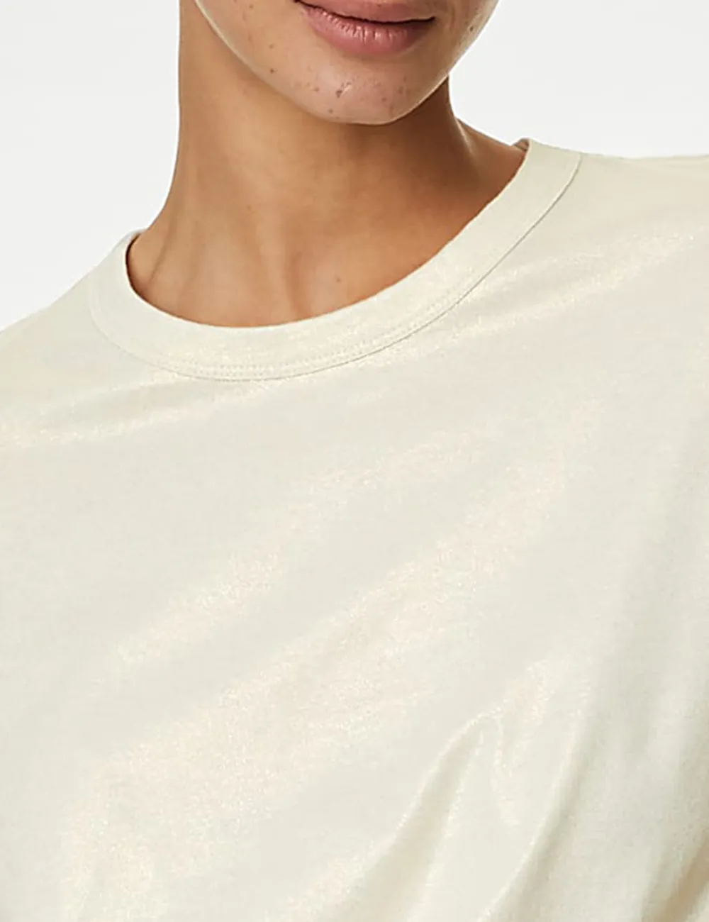 Pure Cotton Metallic T-Shirt