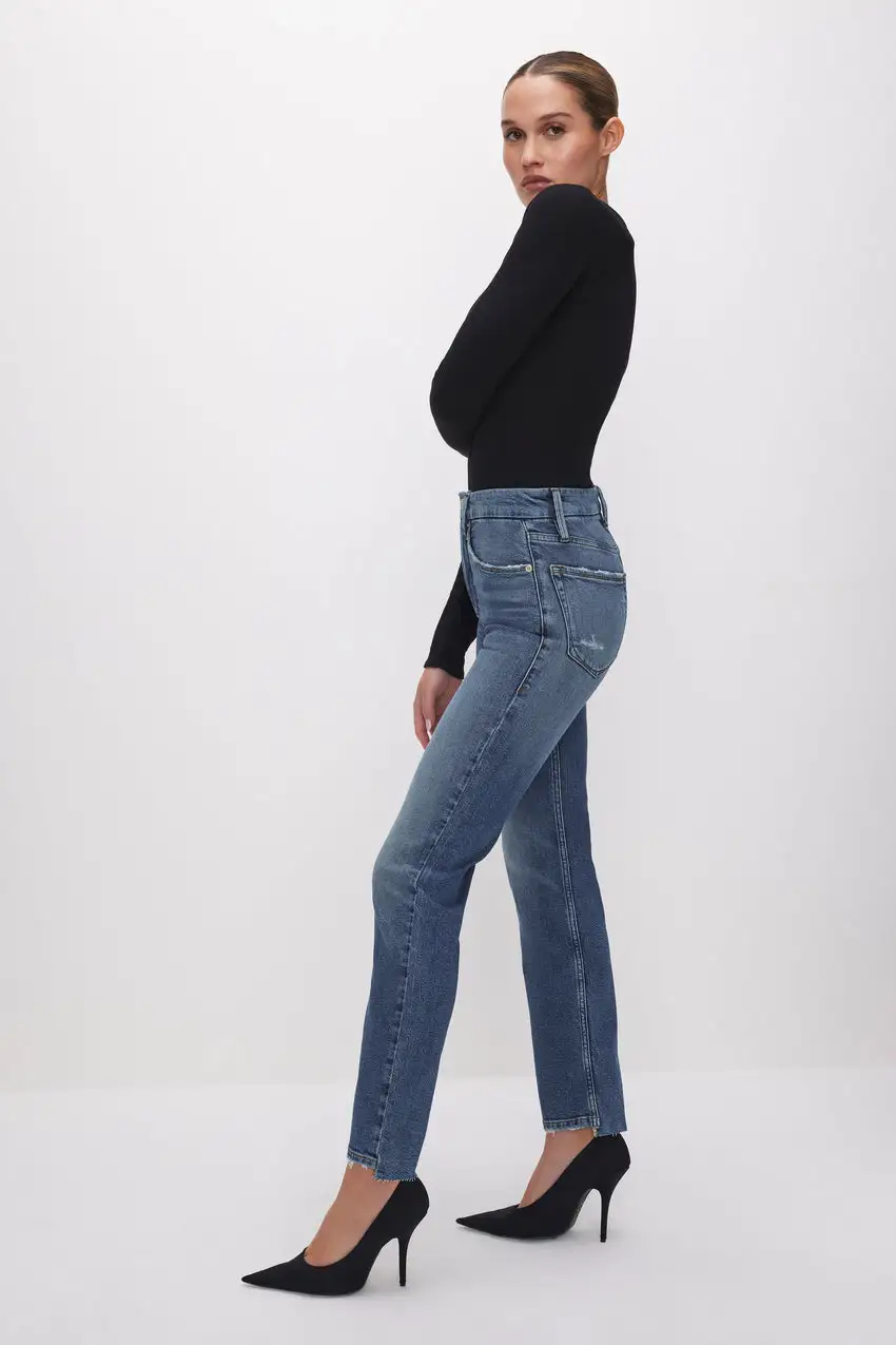 GOOD BOY STRAIGHT CROPPED JEANS