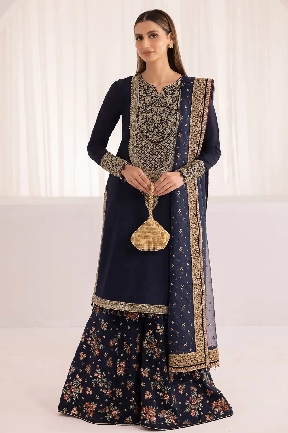 Embroidered Raw Silk Sets