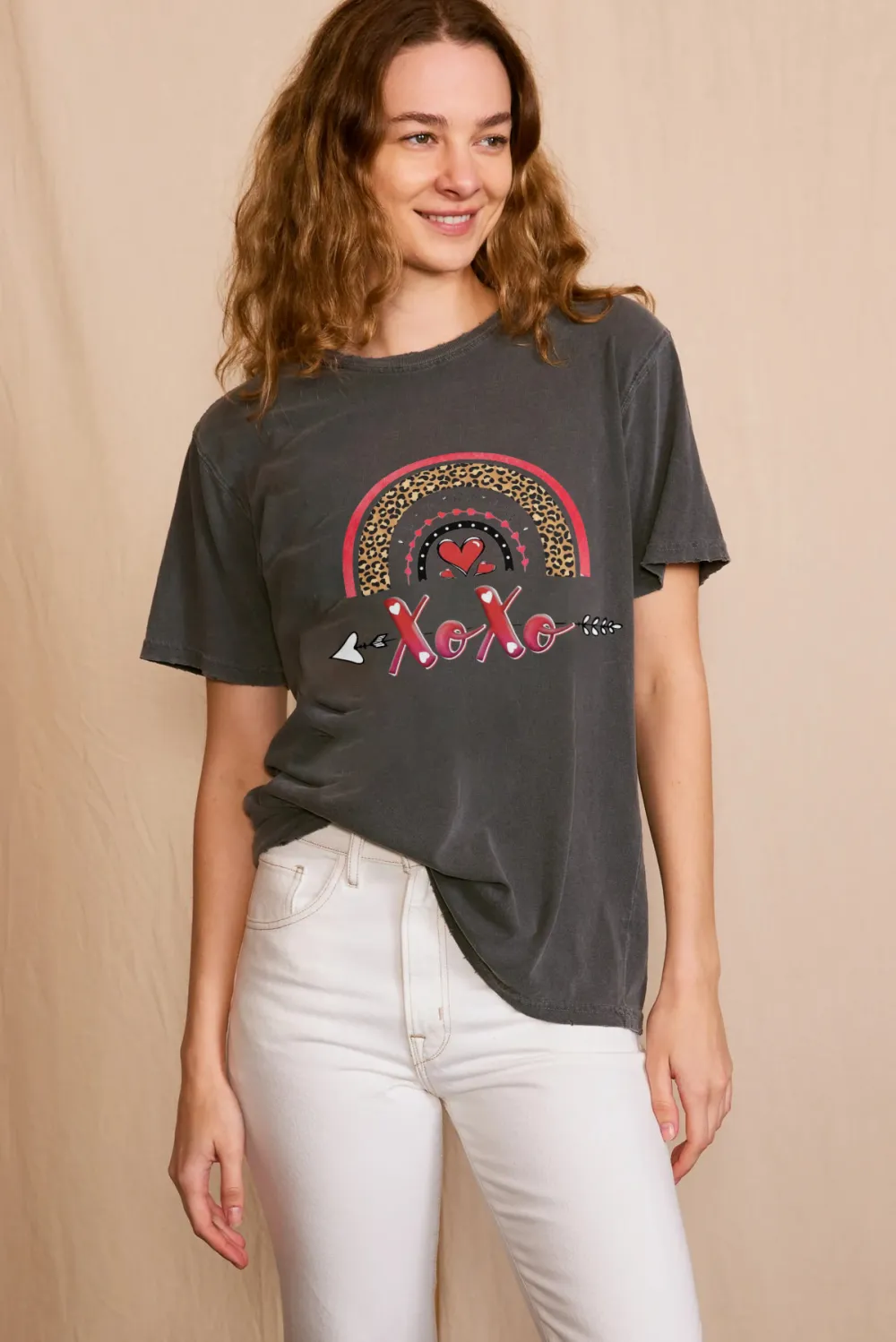 Women's letter printed T-shirt