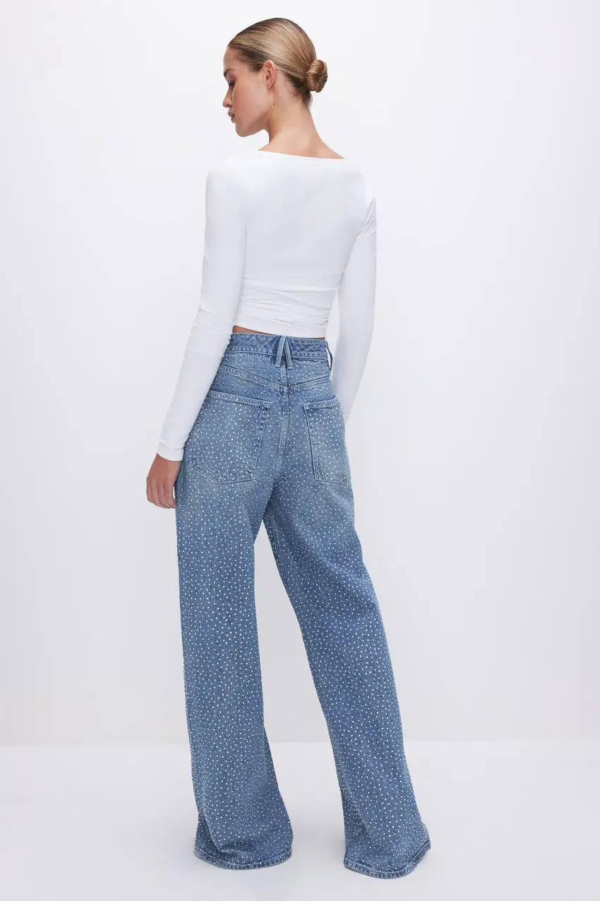 GOOD EASE RELAXED SPARKLE JEANS