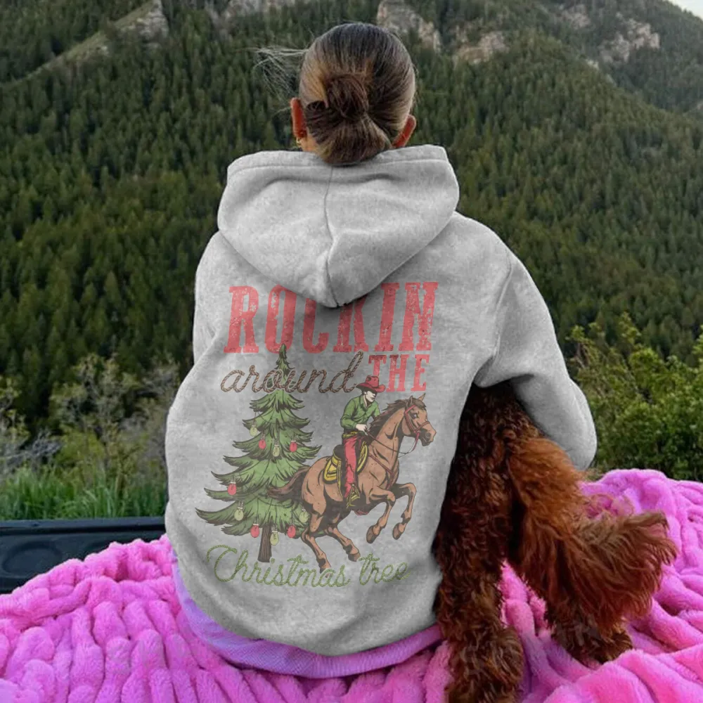 rockin the Christmas tree Women's hoodie