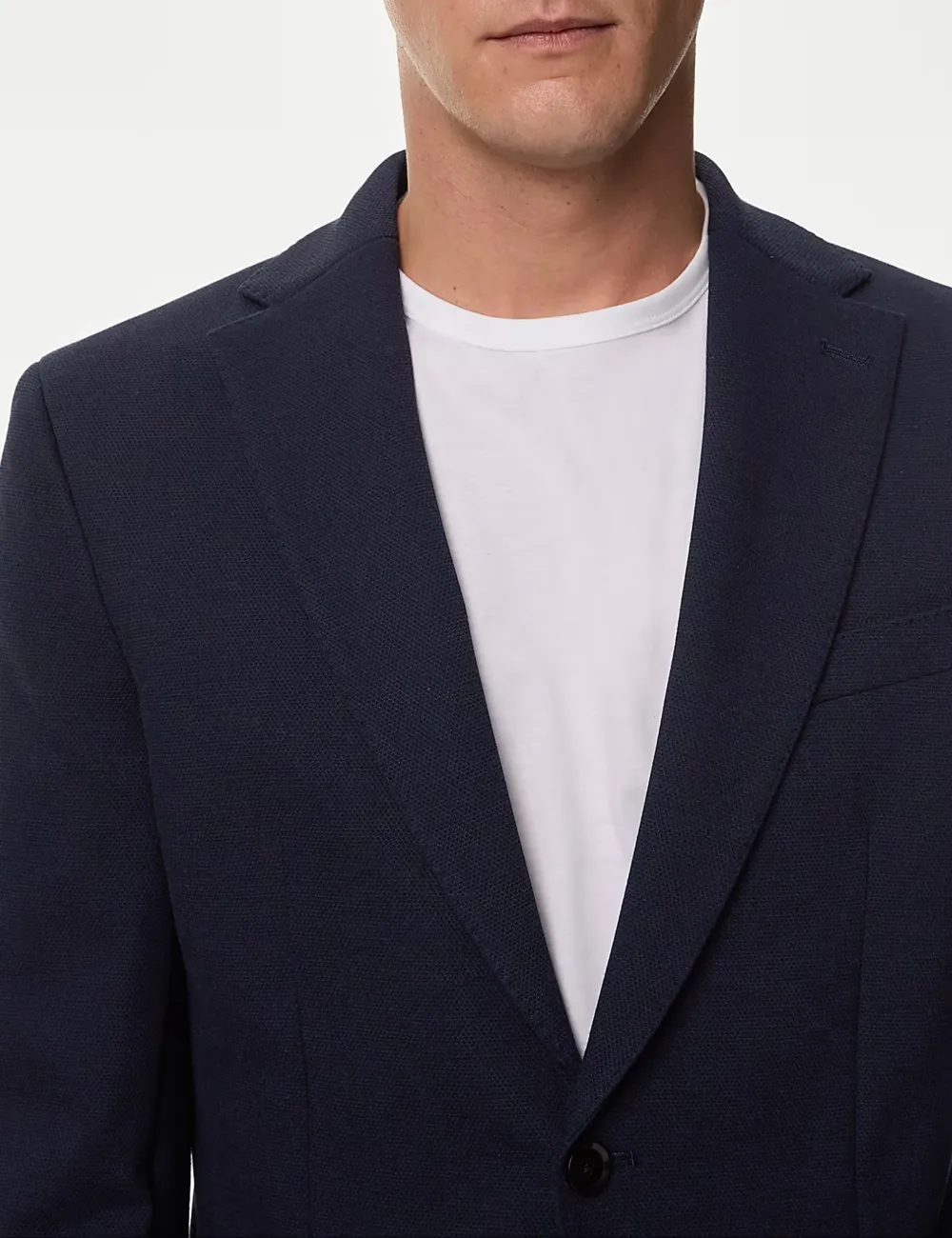 Textured Jersey Blazer