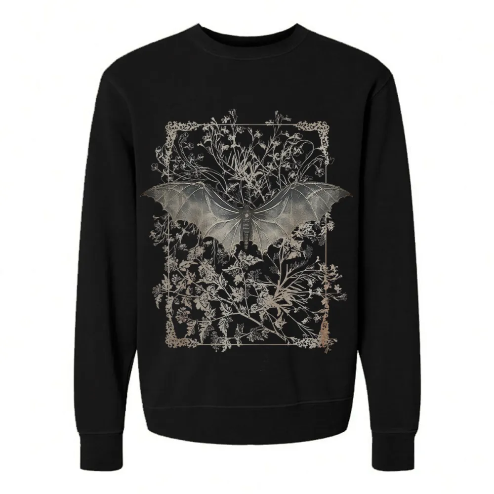 BAT DESIGNED PATTERN PRINTED SWEATSHIRT 02