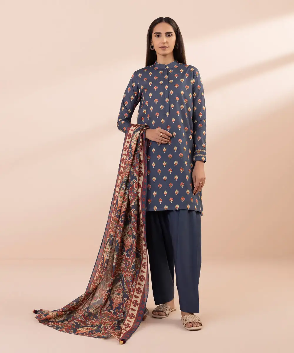 3 Piece - Printed Lawn Suit