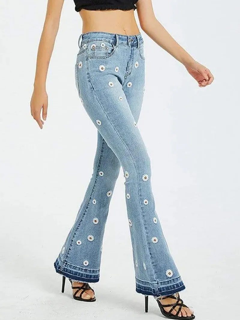 Fashion slim fitting denim pants