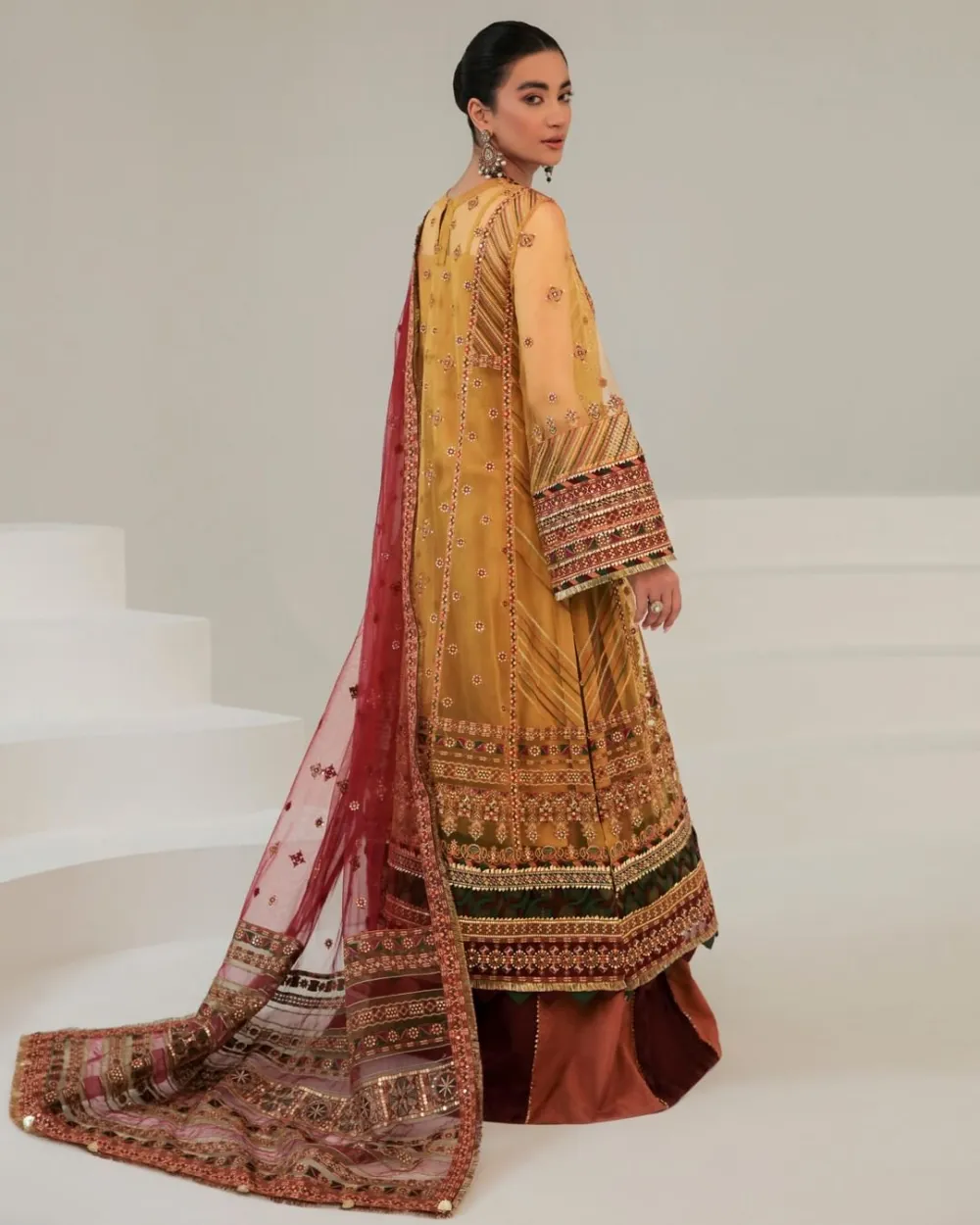 Embroidered Raw Silk Sets