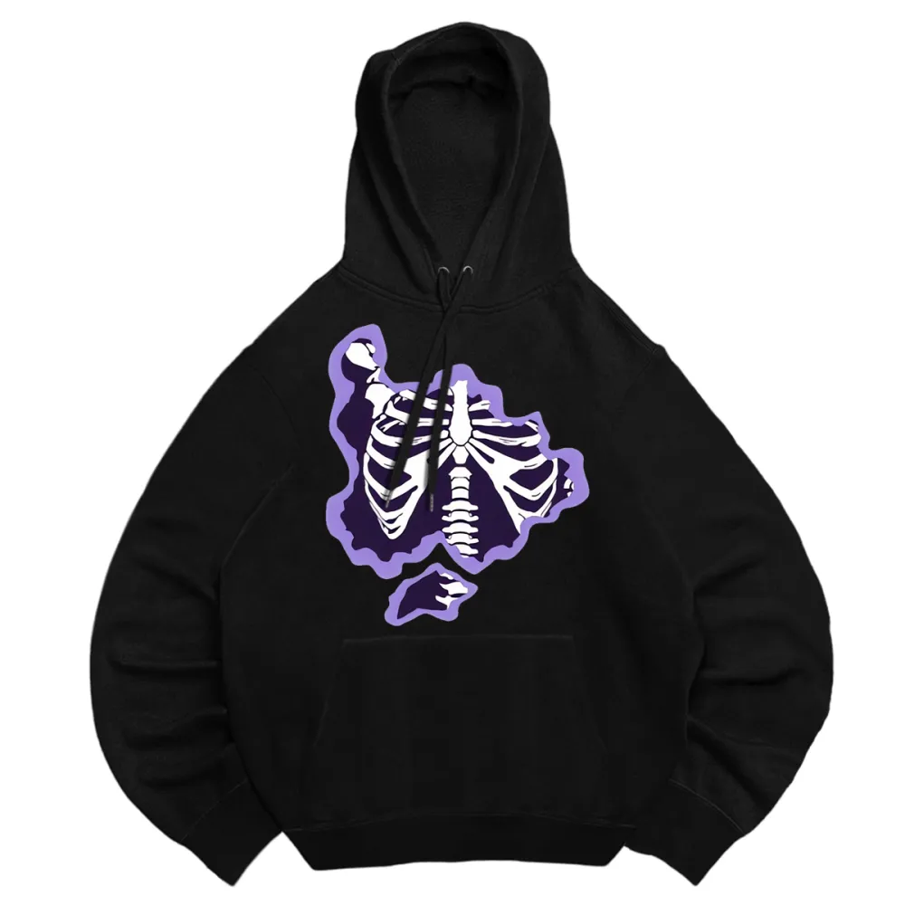 Basic hooded sweatshirt with hood cord