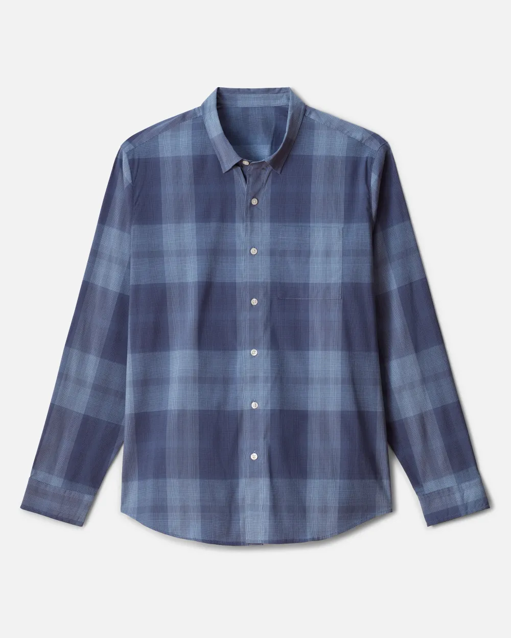 Men's Plaid Long Sleeve Button Up Shirt