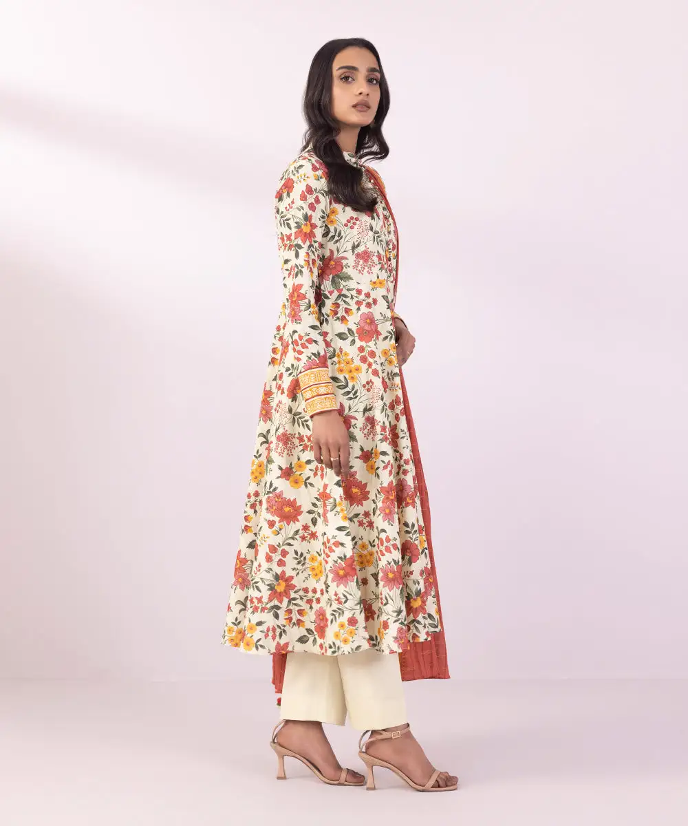 3 Piece - Printed Lawn Suit