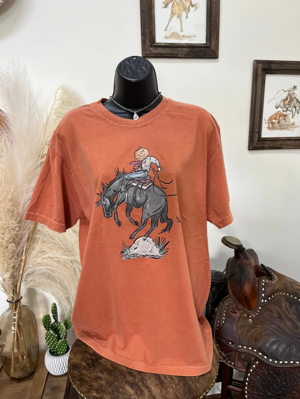 Jack-O-Bronc T-Shirt-Burnt Orange