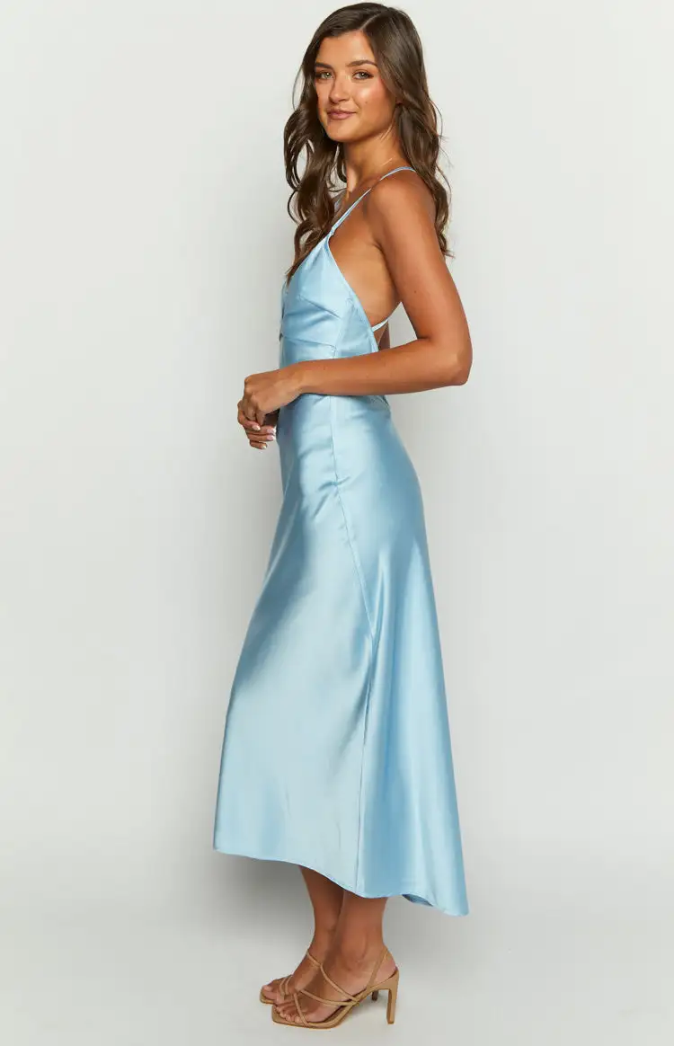 Elery Light Blue Midi Dress