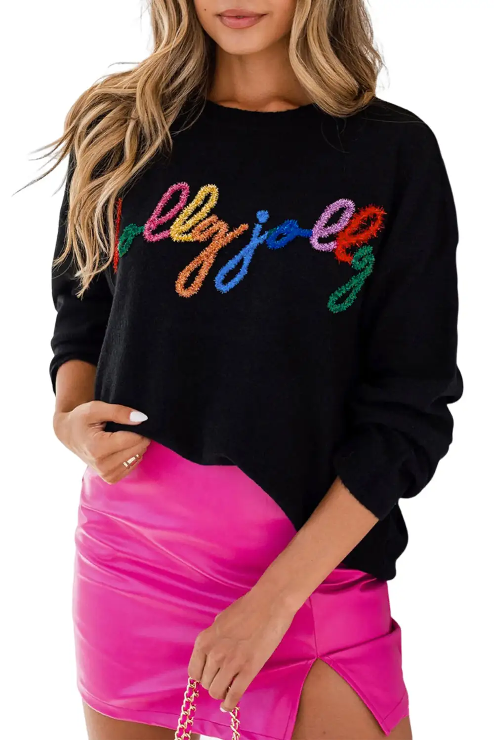 Holly Jolly Round Neck Casual Sweater