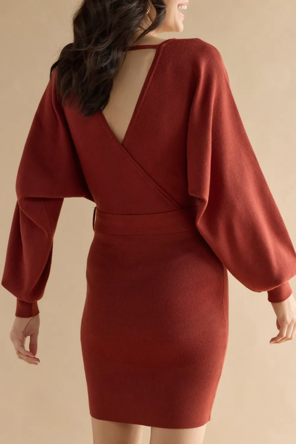 Joni Tie Waist Sweater Dress