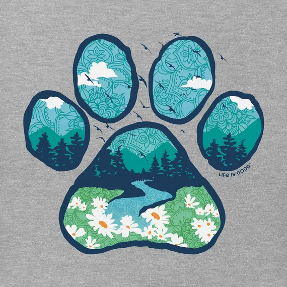 Women's Paw Landscape Short Sleeve Tee