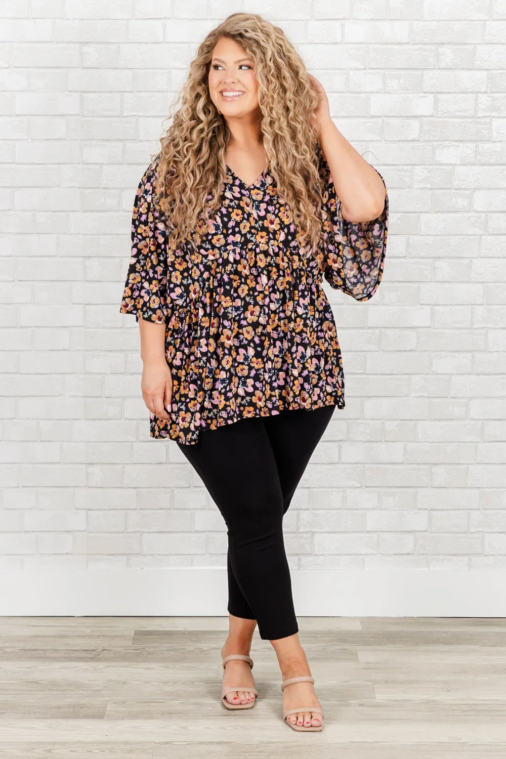 Dazzling Haze Top, Black Multi