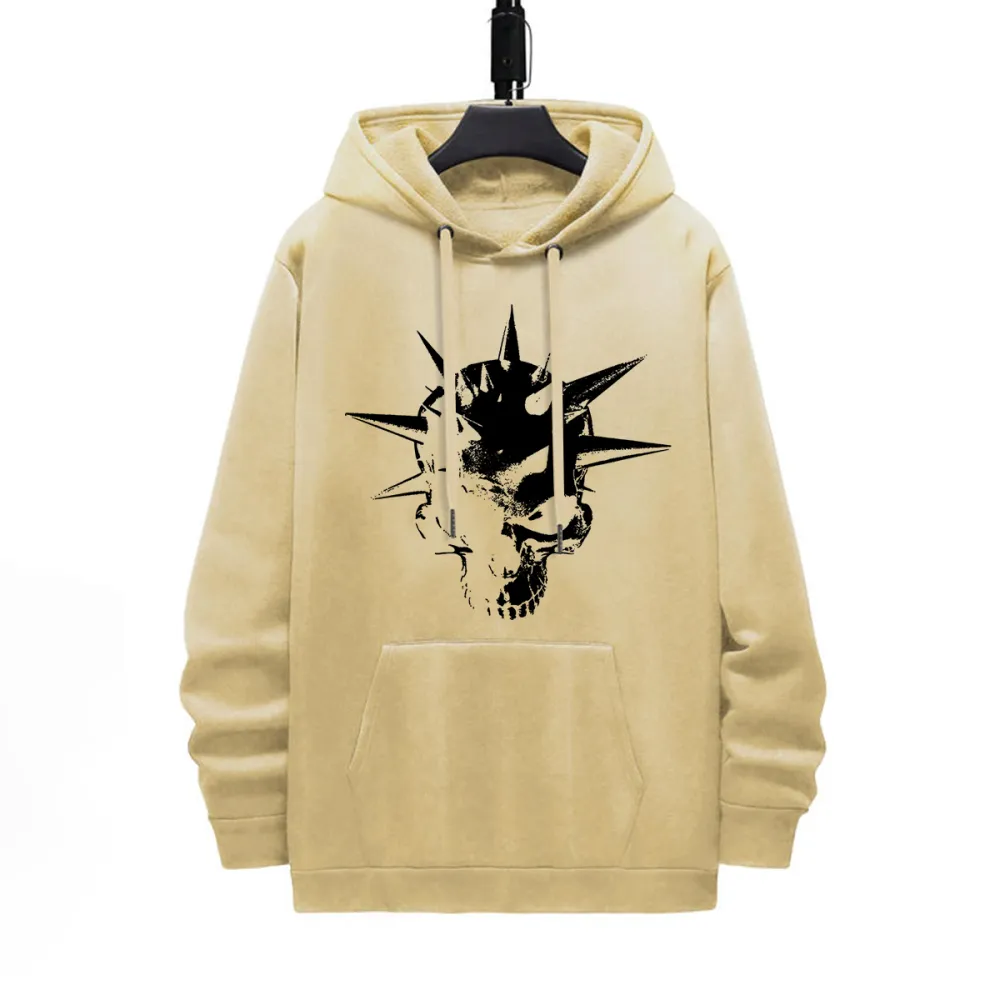 PINHEAD DESIGNED PATTERN PRINTED HOODIE