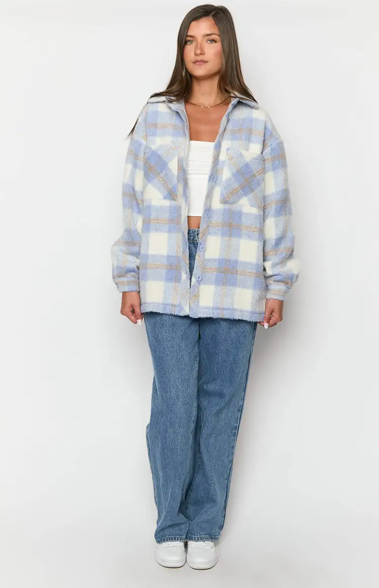 Neve Blue Check Jacket