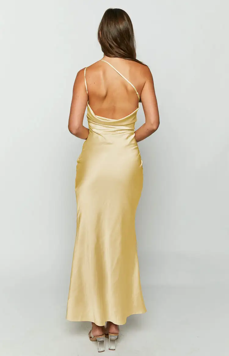 Tina Yellow Formal Maxi Dress