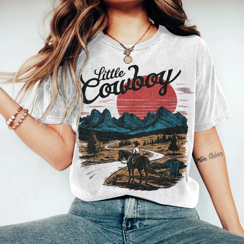 Casual Southwestern Graphic Women'S T-Shirt