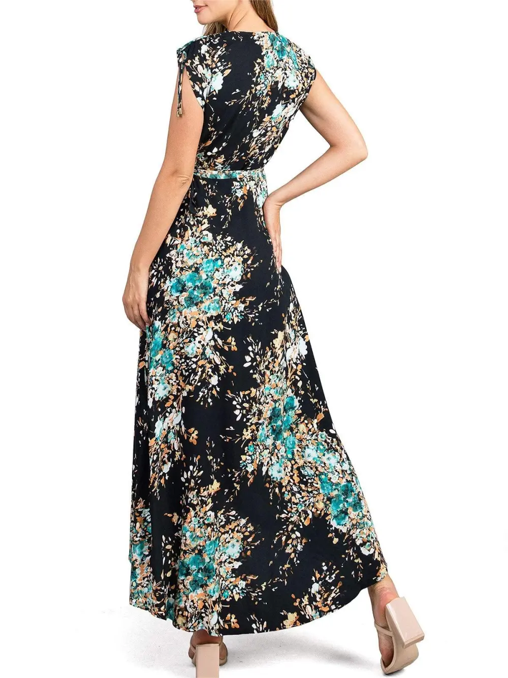 Floral Flow Wrap Dress