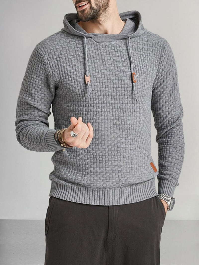 Casual Style Pullovers HoodedSoft Knit Hoodie