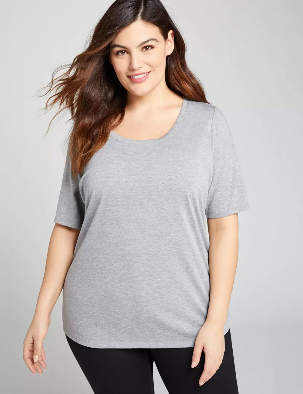 Classic Perfect Sleeve Scoop-Neck Tee