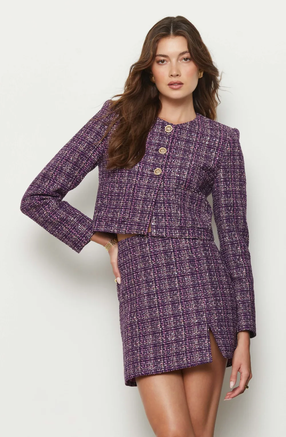 Lyssa Tweed Cropped Jacket