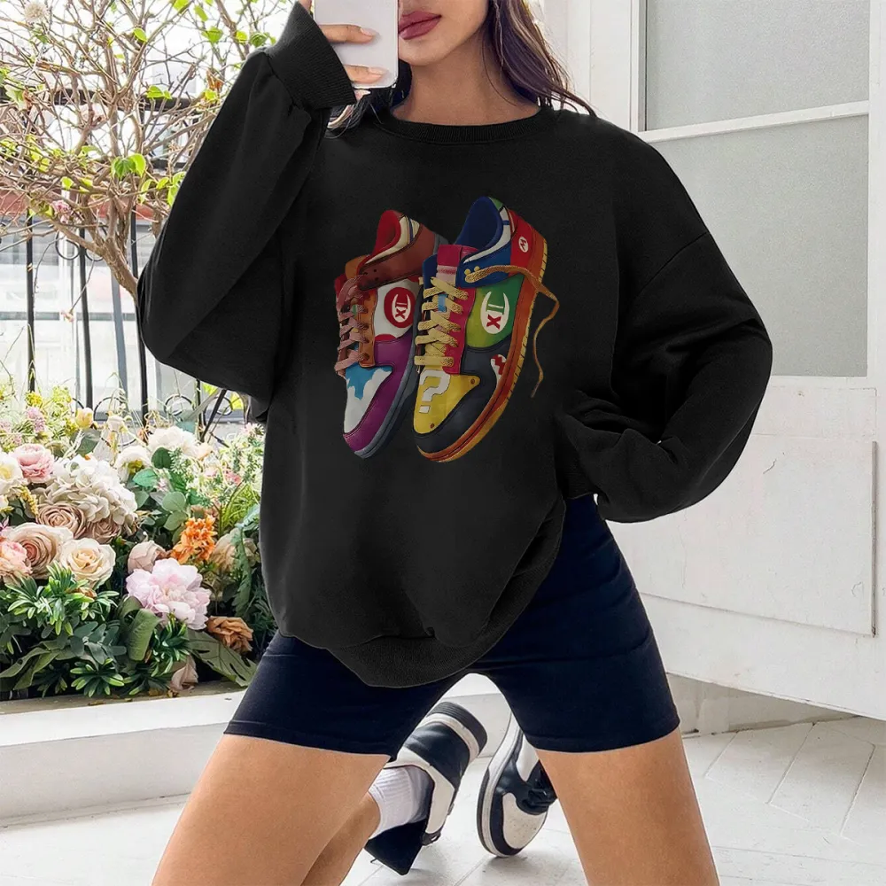 SHOE DESIGNED PATTERN PRINTED SWEATSHIRT 02