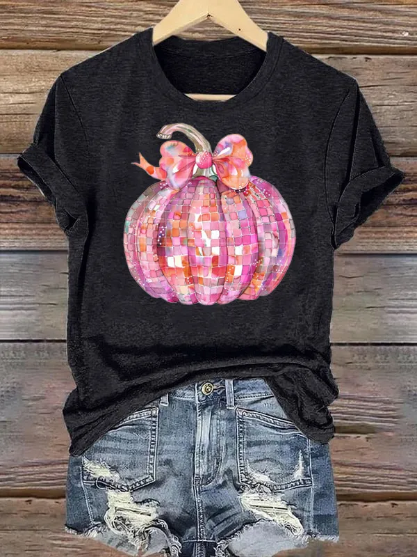 Fun Cartoon with Pumpkin Tee