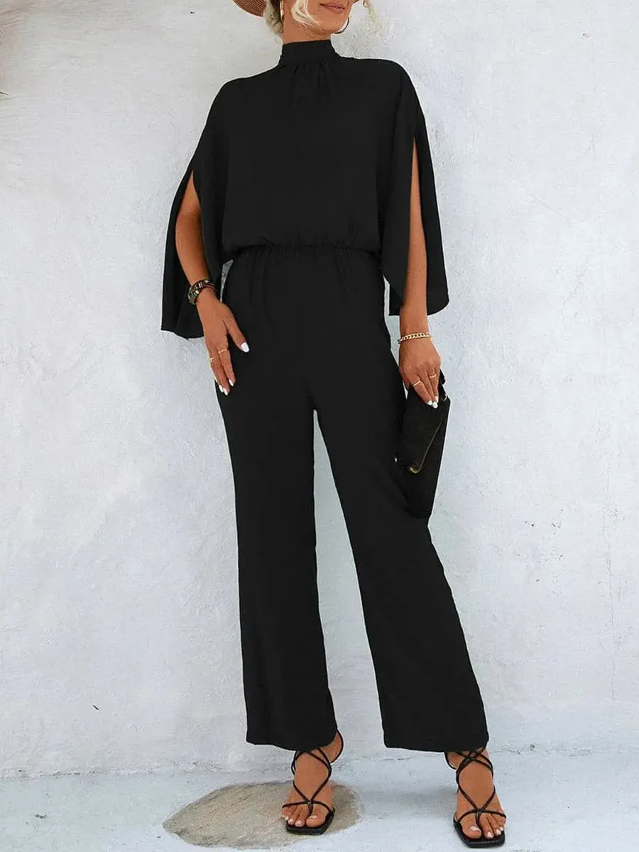 Elegant high-neck jumpsuit for women